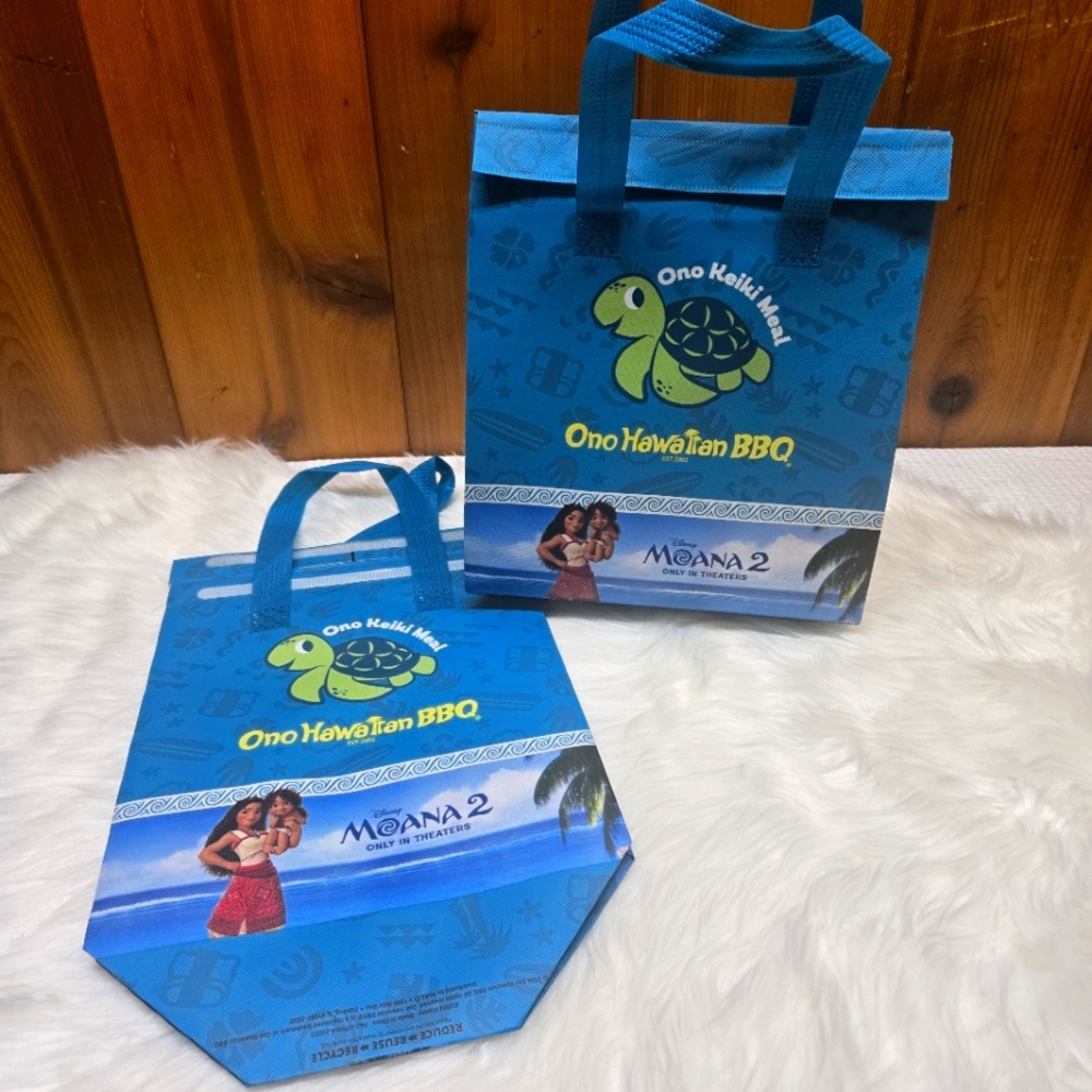 “Moana 2” Ono Hawaiian Bbq Keiki Meal Insulated Lunch Bag & Moana Set Of 2